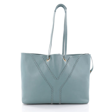 Saint Laurent Neo Reversible Tote Leather Medium Blue 2556902