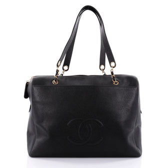 Chanel Vintage Timeless Zip Tote Caviar Large Black 2557002