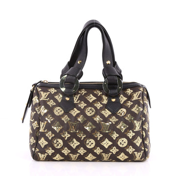 Speedy Handbag Limited Edition Monogram Eclipse Sequins 28