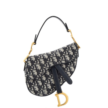 Christian Dior Saddle Handbag Oblique Canvas Mini