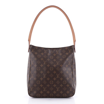 Louis Vuitton Looping Handbag Monogram Canvas GM Brown 2557403