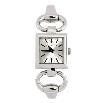 Gucci Tornabuoni Square Quartz Watch Stainless Steel 19