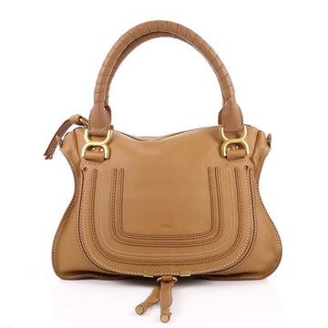 Chloe Marcie Satchel Leather Medium Brown 2557502