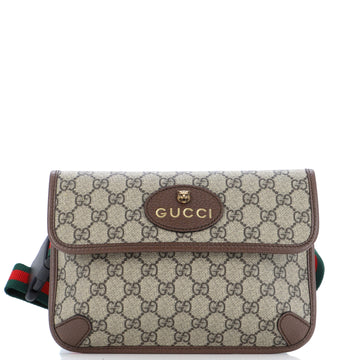Gucci Neo Vintage Flap Belt Bag GG Coated Canvas