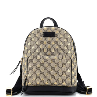 Gucci Zip Pocket Backpack Printed GG Coated Canvas Small