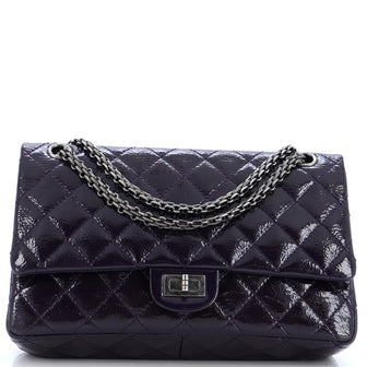Chanel Reissue 2.55 Flap Bag Quilted Crinkled Patent 226