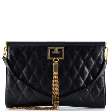 Givenchy Gem Shoulder Bag Quilted Leather Large
