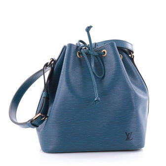 Louis Vuitton Petit Noe Handbag Epi Leather Blue 2558103