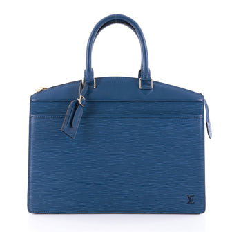 Louis Vuitton Riviera Handbag Epi Leather Blue 2558106