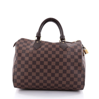 Louis Vuitton Speedy Handbag Damier 30 Brown 2558201