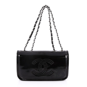 Chanel Lipstick Patent Flap Bag - Black Crossbody Bags, Handbags -  CHA951280