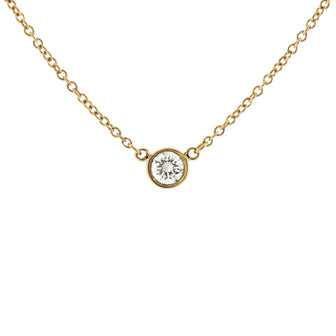 Tiffany & Co. Elsa Peretti Diamonds By The Yard Pendant Necklace 18K Yellow Gold and Diamond 0.14CT