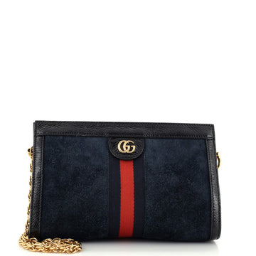 Gucci Ophidia Chain Shoulder Bag Suede Small