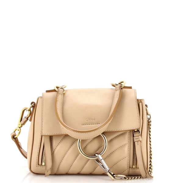Chloe Faye Day Bag Quilted Leather Mini 255876
