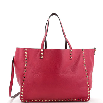 Valentino Garavani Rockstud Reversible Convertible Tote Leather Medium