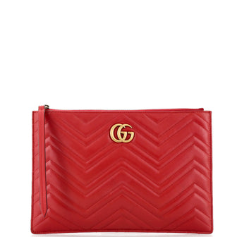 Gucci GG Marmont Pouch Matelasse Leather