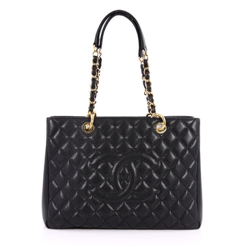 Chanel Grand Shopping Tote Quilted Caviar Black 2559001