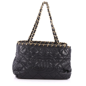 Chanel Chain Me Tote Quilted Calfskin Small Black 2559004