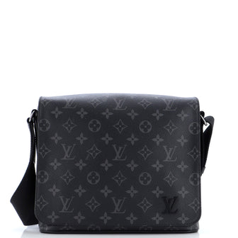 Louis Vuitton District Messenger Bag Monogram Eclipse Canvas PM