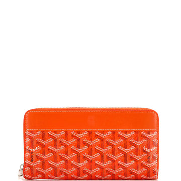 Goyard Matignon Zip Wallet Coated Canvas with Leather