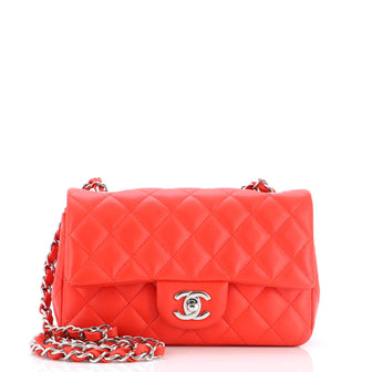 Chanel Classic Single Flap Bag Quilted Lambskin Mini