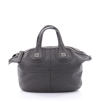 Givenchy Nightingale Satchel Leather Mini Gray 2559702