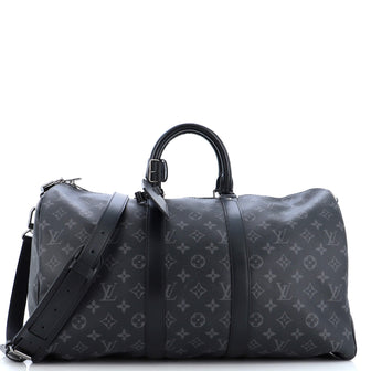 Louis Vuitton Keepall Bandouliere Bag Monogram Eclipse Canvas 45