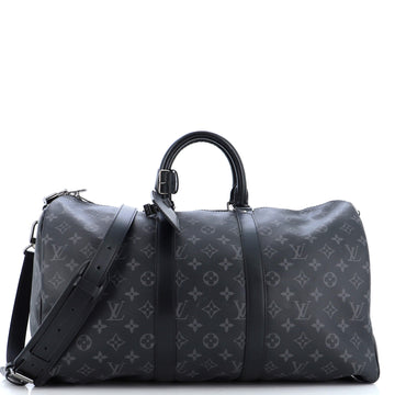 Louis Vuitton Keepall Bandouliere Bag Monogram Eclipse Canvas 45