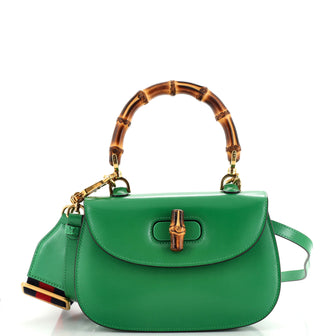 Gucci Bamboo 1947 Top Handle Bag Leather Small