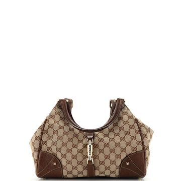 Gucci Vintage Bardot Hobo GG Canvas Small