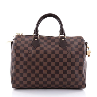 Louis Vuitton Speedy Bandouliere Bag Damier 30 Brown 2560801
