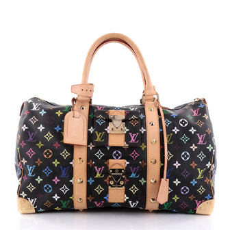 Louis Vuitton Keepall Bag Monogram Multicolor 45 Black 2560902