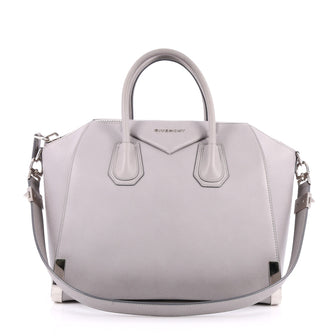 Givenchy Antigona Bag Leather Medium Gray 2561301