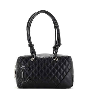 Chanel Cambon Bowler Bag Quilted Leather Medium