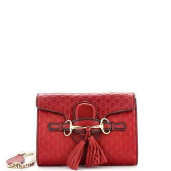 Gucci Emily Chain Flap Bag (Outlet) Microguccissima Leather Mini