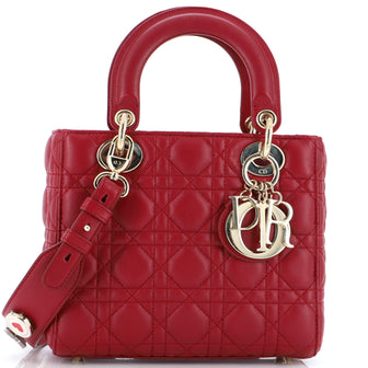 Christian Dior My Lady Dior Bag Cannage Quilt Lambskin