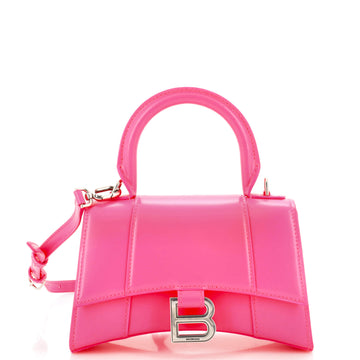 Balenciaga Hourglass Top Handle Bag Leather XS