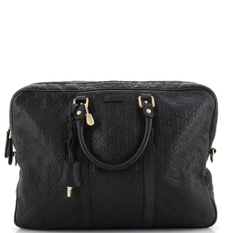 Gucci Signature Convertible Briefcase Guccissima Leather Large