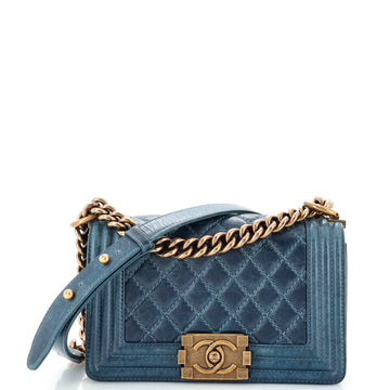 Chanel Boy Flap Bag Quilted Calfskin Small