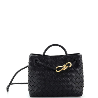 Bottega Veneta Andiamo Top Handle Bag Intrecciato Nappa Small
