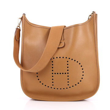 Hermes Evelyne Crossbody Gen I Ardennes GM Brown 2562402