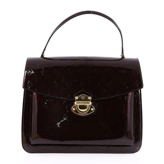 Louis Vuitton Romaine Handbag Monogram Vernis Brown 2562701