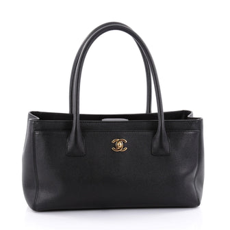 Chanel Cerf Executive Tote Leather Small Black 2563002