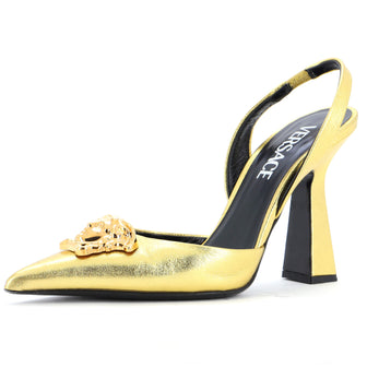 Versace Women's La Medusa Slingback Pumps (Outlet) Leather