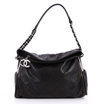 Chanel Ultimate Soft Hobo Quilted Leather Medium Black 2563301