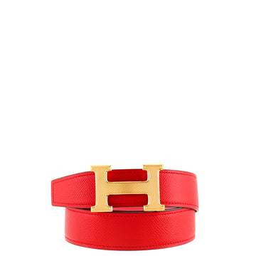 Hermes Constance Reversible Belt Leather with Guilloche Hardware Medium