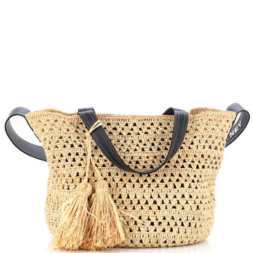 Stella McCartney Ajouree Bucket Bag Crochet Raffia