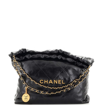 Chanel 22 Chain Hobo Quilted Calfskin Medium