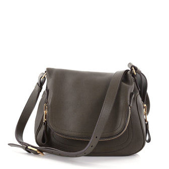 Tom Ford Jennifer Crossbody Bag Leather Medium Green 2564503