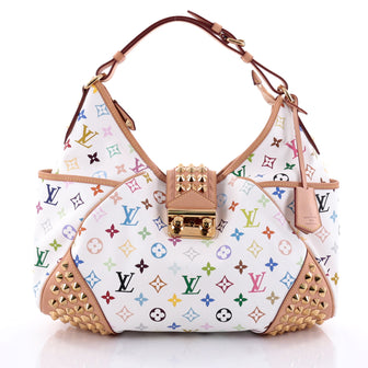 Louis Vuitton Chrissie Handbag Monogram Multicolor White 2564505